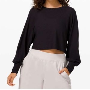 LA Relaxed Crop Puff Long Sleeve